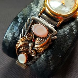 Vintage Sterling watch tips & watch